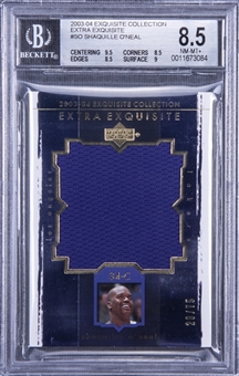 2003-04 UD "Exquisite Collection" Extra Exquisite #SO Shaquille ONeal (#20/75) – BGS NM-MT+ 8.5